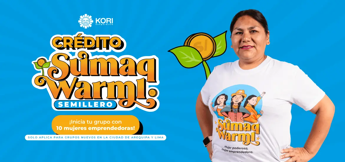 Banner de artículo Crédito Sumaq Warmi Semillero con socia